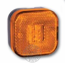 TruckerShop Helyzetjelző lámpa 12/24V (kocka) ledes, sárga