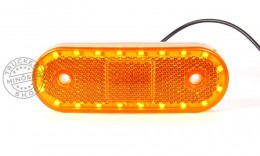TruckerShop Helyzetjelző lámpa 12/24V (körbe led) sárga