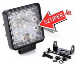TruckerShop Munkalámpa 9 LED-es (110x110mm) terítő fény