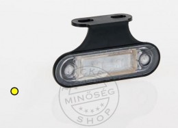 TruckerShop Helyzetjelző lámpa 12/24V (kis kerekített) ledes, sárga+tartó