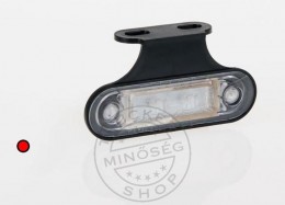 TruckerShop Helyzetjelző lámpa 12/24V (kis kerekített) ledes, piros+tartó