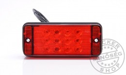 TruckerShop LED hátsó ködlámpa piros búrás