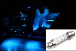 TruckerShop LED IZZÓ 24V SZOFITA 41mm KÉK