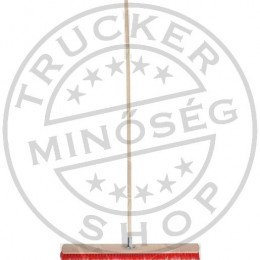 TruckerShop Plató seprű (terem seprű) 80cm-es fej, fa nyél