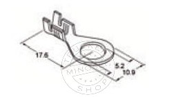 TruckerShop Kábelvég szemes saru 5-ös 4 mm2 (10db)
