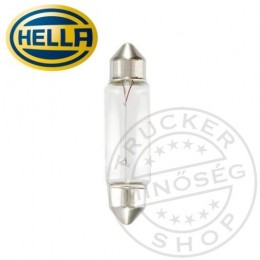 Hella Szofita izzó 24V 5W fehér T11x39 HELLA