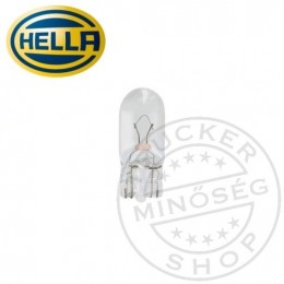 Hella Üveg izzó 24V 5W fehér T10 HELLA
