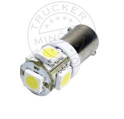 TruckerShop LED IZZÓ 24V BA9s SMD LED FEHÉR