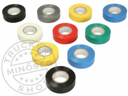 TruckerShop PVC szigetelő szalag 15mm 20m színes szett (10db)