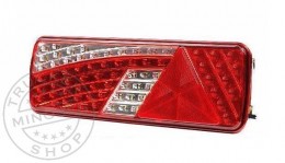 TruckerShop FULL LED hátsó lámpa 6 funkciós háromszögp. BAL