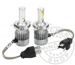 TruckerShop LED fényszóró izzó H4 12/24V Párban