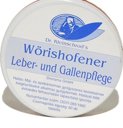 Dr. Kleinschrod Wörishofener Leber- und Gallenpflege máj- és epebántalmak ellen, 60 db
