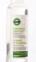 Yamuna Citromfű-körömvirág masszázsolaj (nyugtató-tisztító), 250 ml