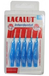 Lacalut Interdental fogköztisztító kefe védőkupakkal, M-es méret 5 db