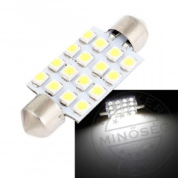 TruckerShop LED IZZÓ 24V SZOFITA 16 smd LED 36mm FEHÉR