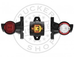 TruckerShop Foncsoros LED gumilámpa 12/24V rövid egyenes (P/F/S) BAL