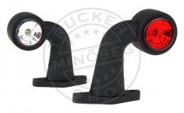 TruckerShop Foncsoros LED gumilámpa 12/24V kicsi derékszögű (P/F) BAL