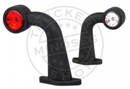 TruckerShop Foncsoros LED gumilámpa 12/24V nagy derékszögű led (P/F) JOBB