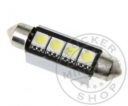 TruckerShop LED IZZÓ 12V SZOFITA 3 smd LED 39mm FEHÉR CANBUS