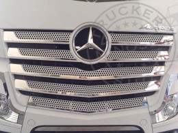 TruckerShop Mercedes Actros MP4 / MP5 inox hűtőrács dísz szett széles fülke