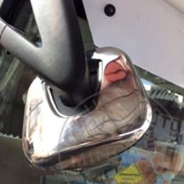 TruckerShop Mercedes Atego / Axor inox első tükör borítás