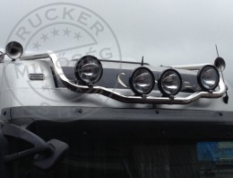 TruckerShop Mercedes Actros MP3 inox tetőkonzol hajlított