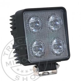 TruckerShop Munkalámpa 4 LED-es (115x115mm) 40W terítő fény