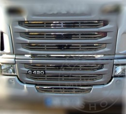 TruckerShop Scania G420-G440 inox hűtőrács szett