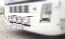 TruckerShop Volvo inox lámpatartó keret a lőkhárítóra