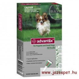 Advantix Advantix Spot-On 4kg alatti kutya számára 0,4ml*4 pipetta