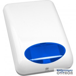 Satel SPL-5010 BL Kültéri hang- és fényjelző, ultrafényes LED-ek, piezo hang, műanyag burkolat