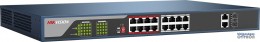 Hikvision DS-3E0318P-E 18 portos PoE switch | 16 PoE + 2 kombinált uplink port | nem menedzselhető