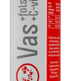 Innopharm Vas + C-vitamin pezsgőtabletta, 20 db