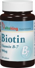 Vitaking Biotin 900 mcg B7 tabletta, 100 db