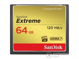 SanDisk Extreme 64 GB CompactFlash memóriakártya (124094)