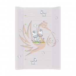 ceba pelenkázó lap merev 2 oldalú 50*70 Zebra szürke
