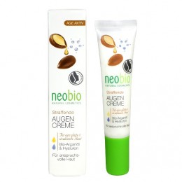 Neobio Feszesítő Szemránckrém bio Argánolajjal és Hialuronsavval, 15 ml