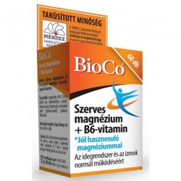 BioCo Szerves Magnézium+B6-vitamin, 60 db tabletta