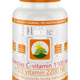 Bioheal Acerolás C-vitamin 1100mg + D3-vitamin 2200NE filmtabletta, 105 db