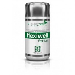 Superwell Flexiwell Forte 9 komponensű cápaporc-glükózamin formula, 100 kapszula