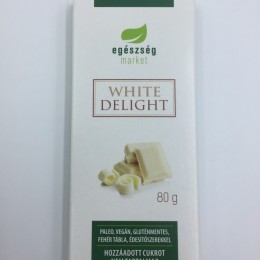 Egészségmarket White Delight fehércsokoládé 80g