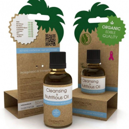 Coconutoil Cosmetics Arcregeneráló és sminklemosó olaj, 50 ml