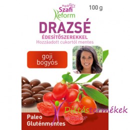 Szafi Reform Eritrites goji bogyós drazsé, 100 g