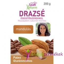 Szafi Reform Eritrites mandulás drazsé (gluténmentes, vegán, paleo), 200 g