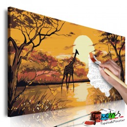 ArtGeist sp. z o o. Kifestő - Giraffe at Sunset