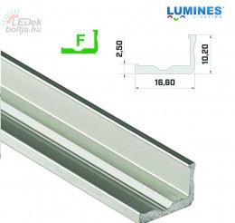 Led profil led szalagokhoz Keskenyebb L alakú ezüst 1 méteres