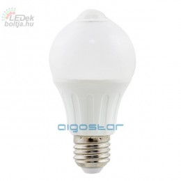 Aigostar LED izzó mozgásérzékelős A60B E27 6W 280° A5S Meleg fehér