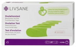 LIVSANE Ovulációs teszt önellenőrző vizsgálatra 5x