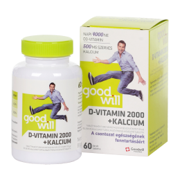 GOODWILL D-vitamin 2000 NE + kalcium tabletta 60x