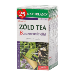 Naturland Zöld filteres tea borsmentával 20x